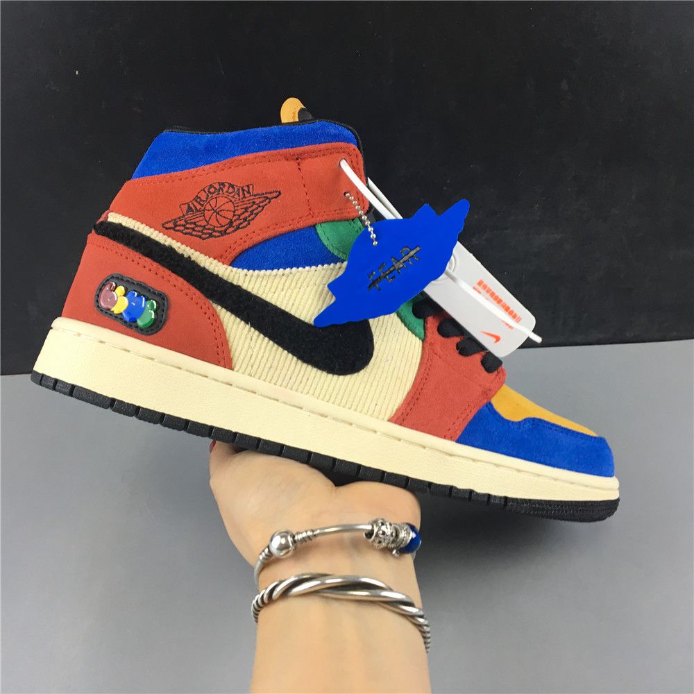 Blue The Great x Air Jordan 1 Mid Fearless CU2805-100